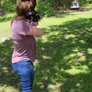 Wife shooting my AR15
