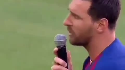 Lionel Messi Giving Funny Speech