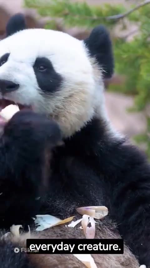 cute animal 🐼panda in forest...(panda..)