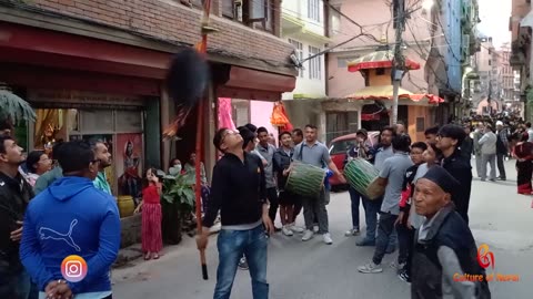 Thulo Dhime Baja IX, Pachali Bhairav Jatra, Kathmandu, 2080, Day 1