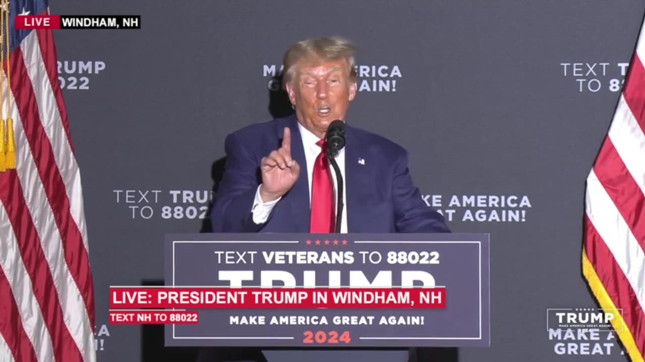 Full speech President Trump in Windham, NH