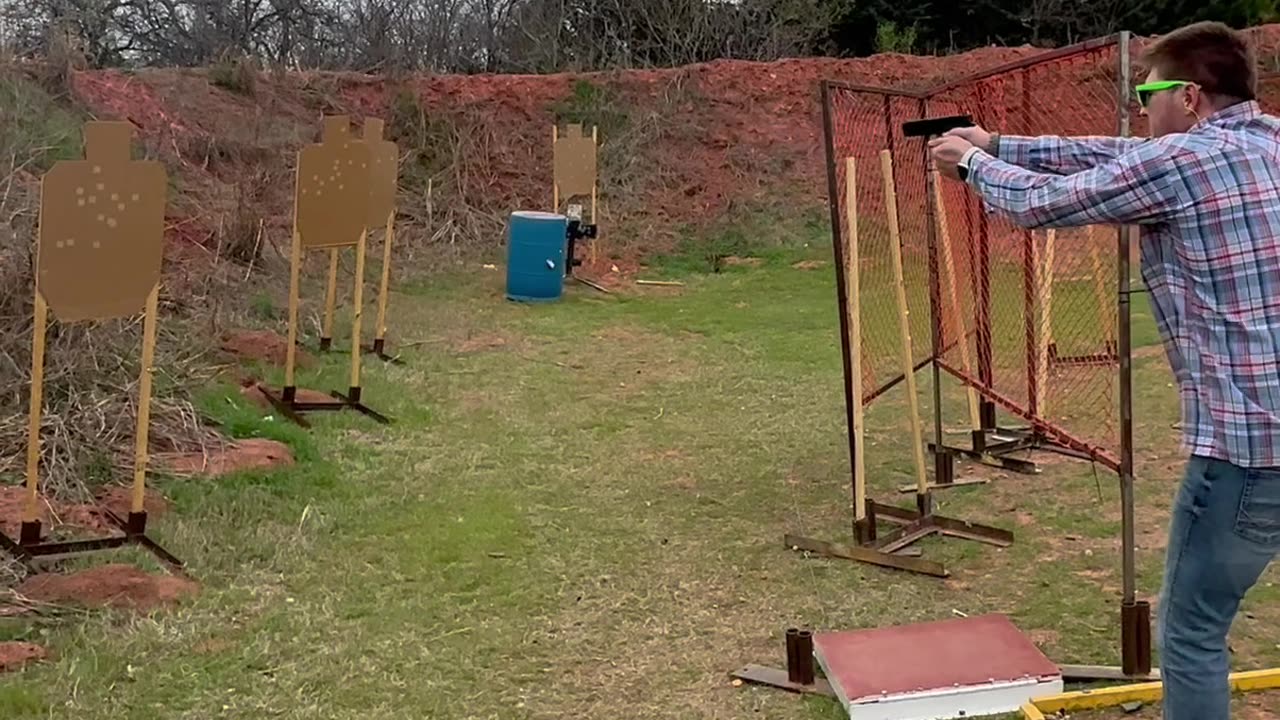 Quick shooting drill with dad