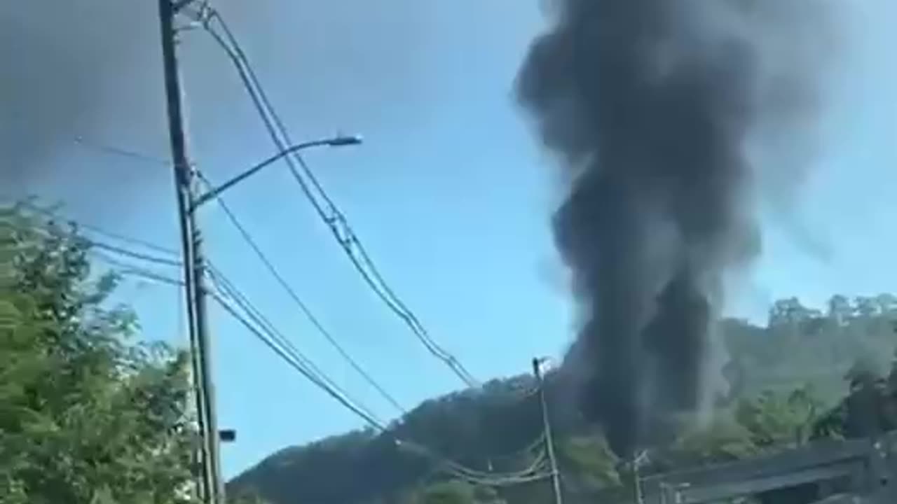 Ashphalt plant fire in New York.