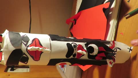 Art Design Project #5, Native American Animal Totem Pole Sculpture, Part 8