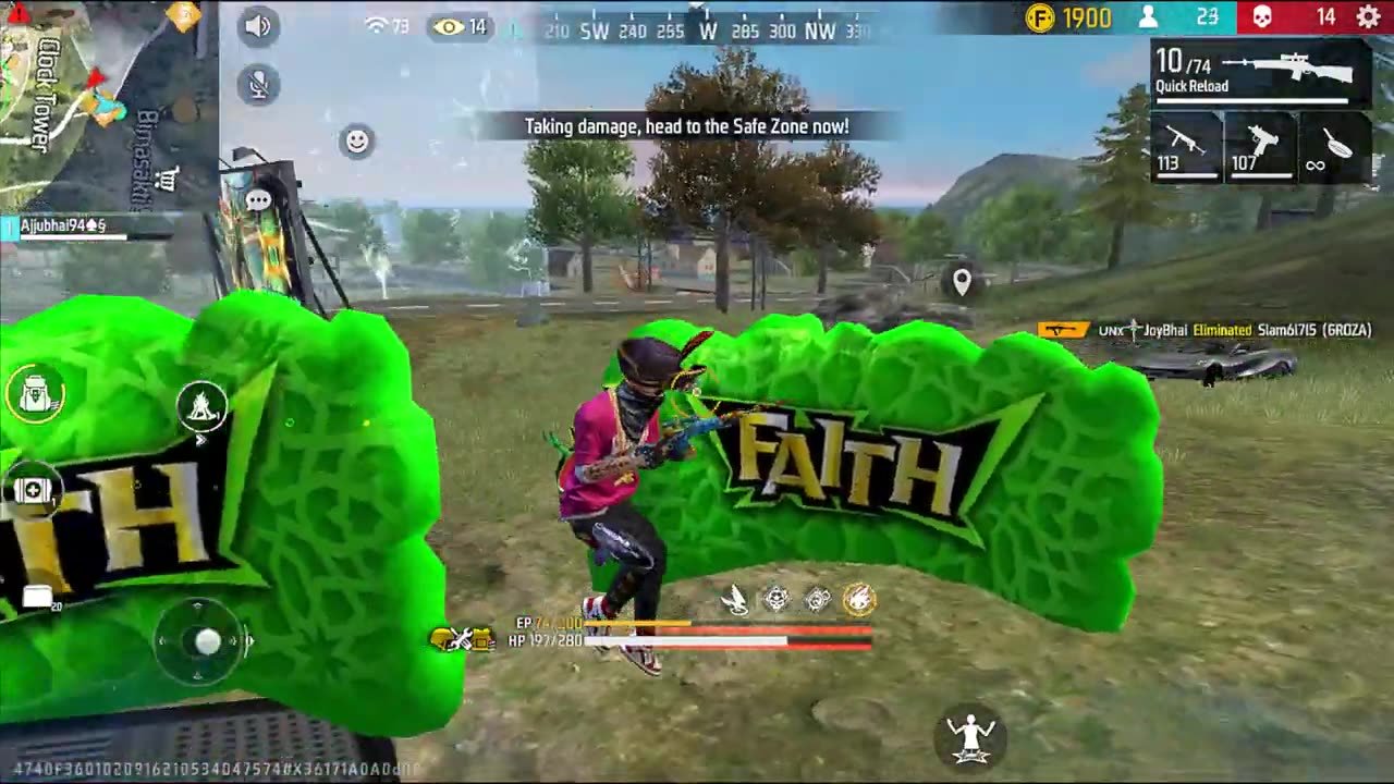 BEST SOLO VS SQUAD GAME EVER PLAYED GARENA FREE FIRE