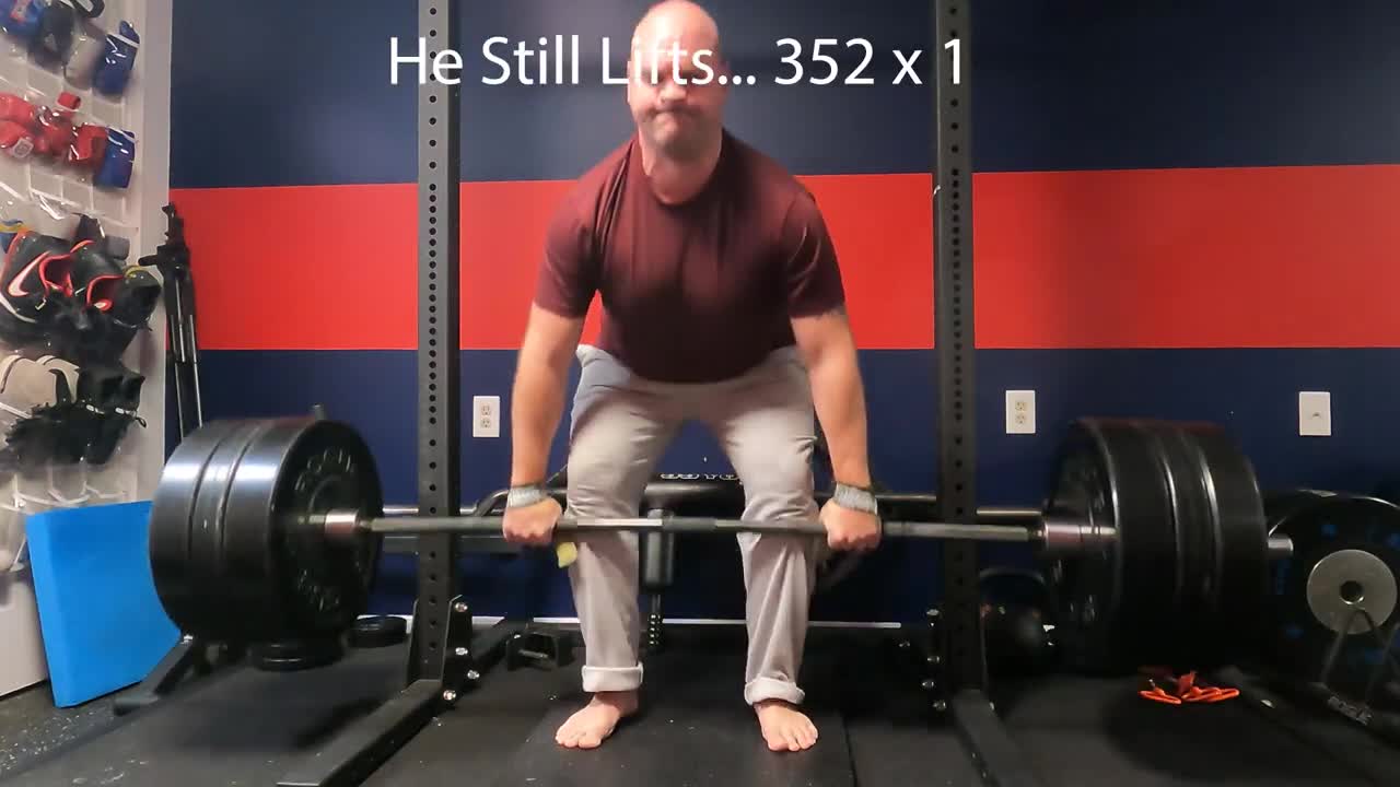 He Still Lifts! 352 x 1 Deficit Deadlift