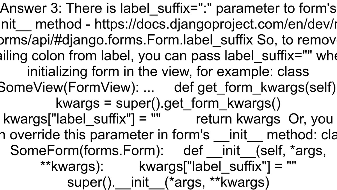 Django form How hide colon from initial_text