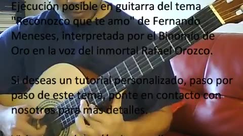 Reconozco que te amo - GuitarraVallenata Puntera - Binomio de Oro