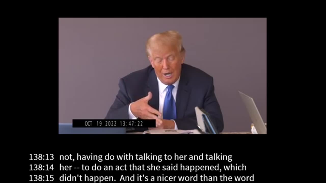 Trump deposition in E. Jean Carroll rape trial