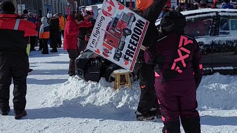 Friday at the Peaceful Parliament Hill Freedom gathering.