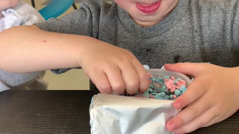 Toddler Makes Two-Bite Rule When Sharing Ice Cream With Brother