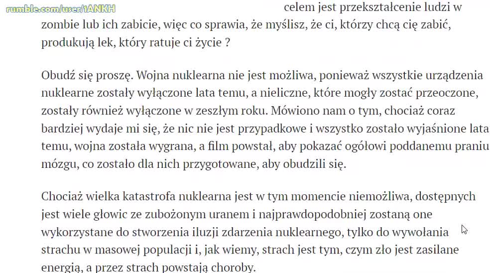 Zatrucie szczepionką C19. Jak neutralizować jady. I Jak się chronić przed skażeniem radioaktywnym