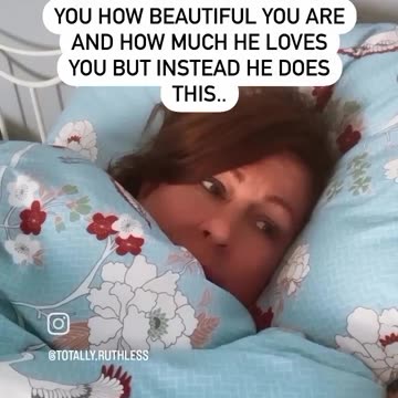 When he wakes up and you think he's about to tell you how beautiful you are.. But instead does this.