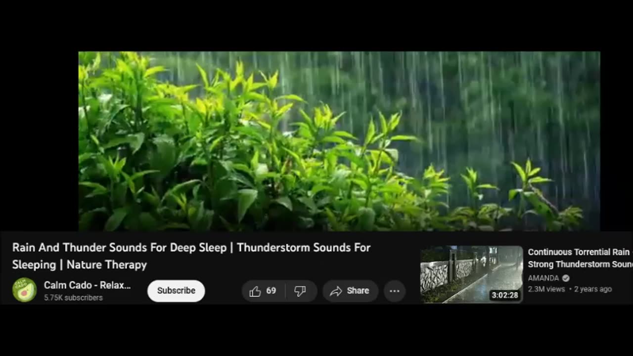 Rain And Thunder Sounds For Deep Sleep