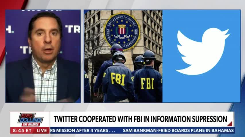 Nunes: Exposed by Twitter Files, FBI blames American people