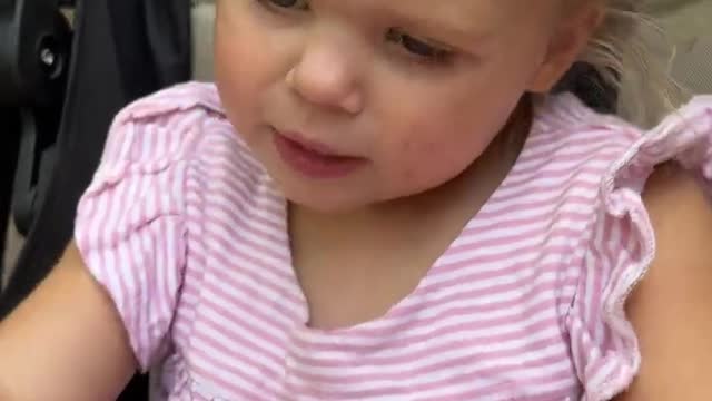 Naomi is singing Happy Birthday song. Cute Baby video!