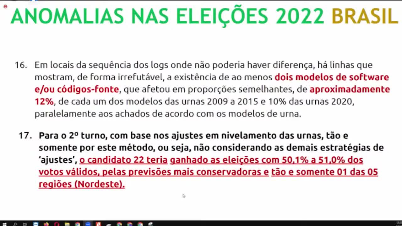 Live da fraude nas urnas: rebatendo o TSE