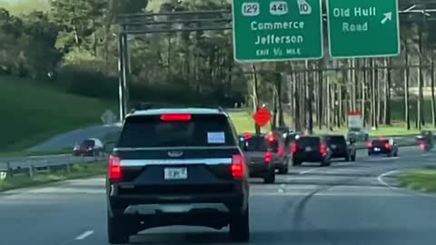 President Trump arrives in Georgia for Trump Rally