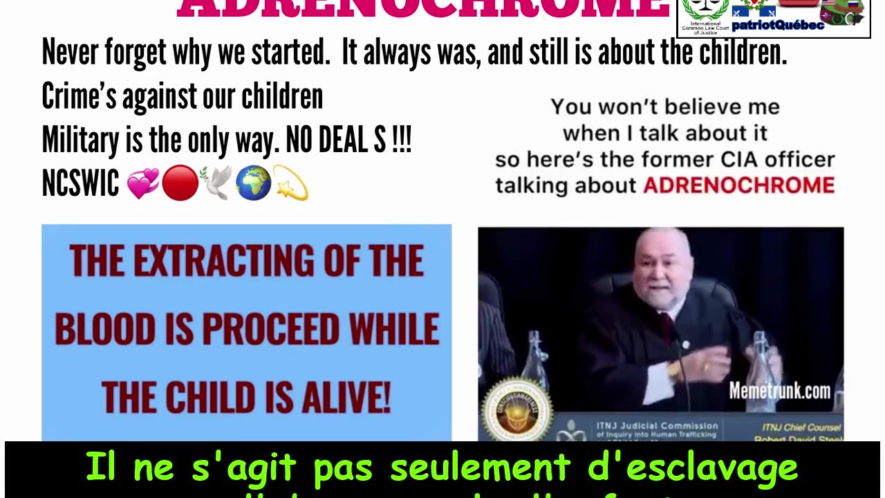 Robert David Steele - Saviez-vous que des enfants étaient torturés et que l'ADRENOCHROME