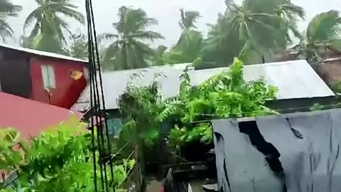 Tropical storm Conson makes landfall in Philippines