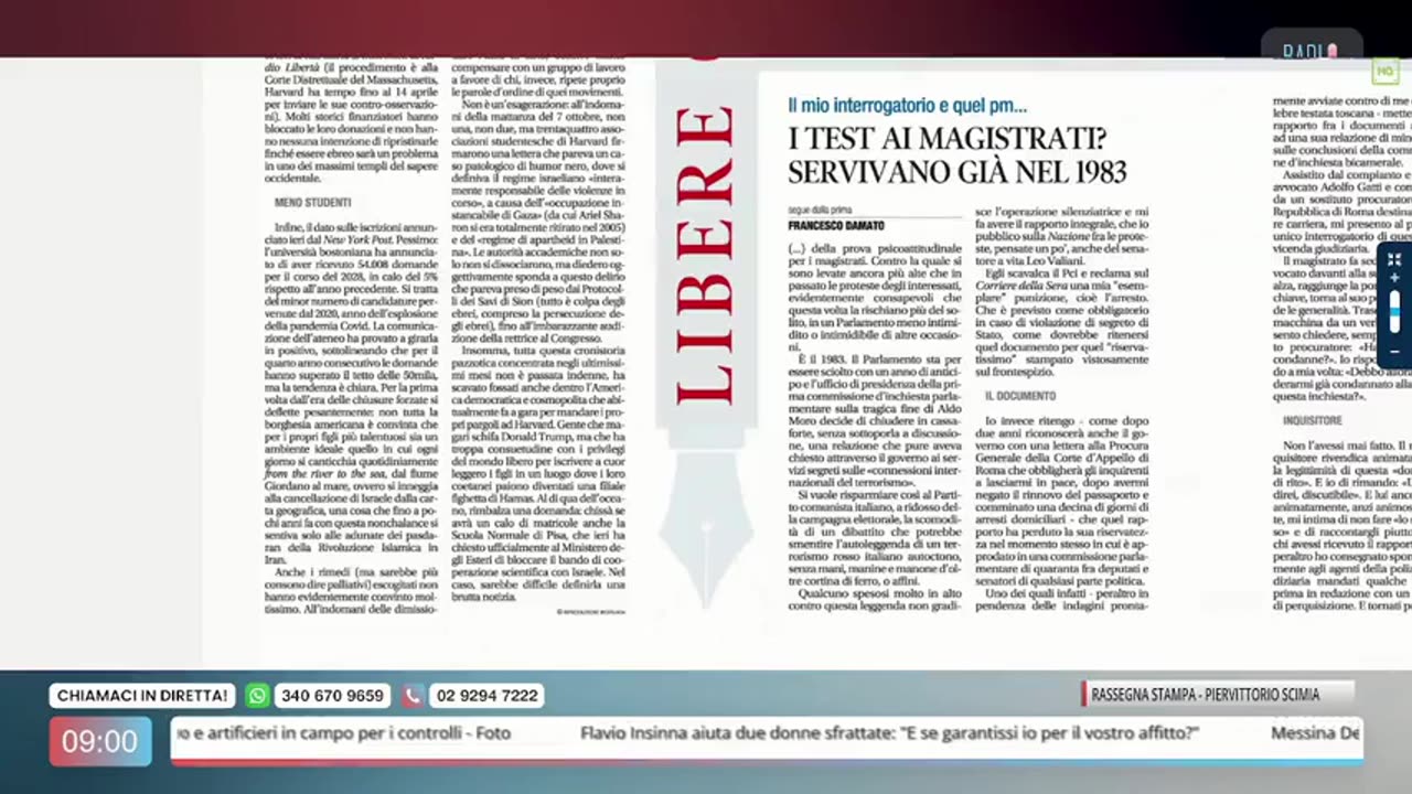 🔴 Rassegna Stampa del 30.03.2024 di Piervittorio Scimia su Radio Libertà