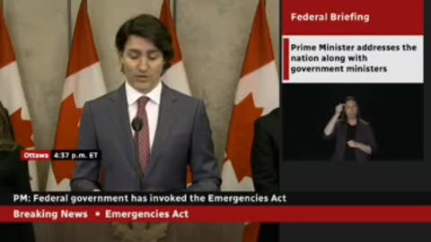 Trudeau enforces the "Emergencies Act"