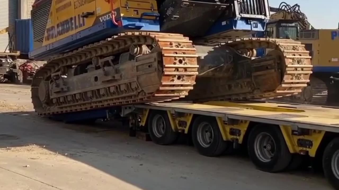 Biggest excavator loading.