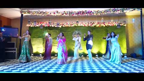 Dance Performance by Bride's Bhabhis | Chaka Chak | Sangeet | DM