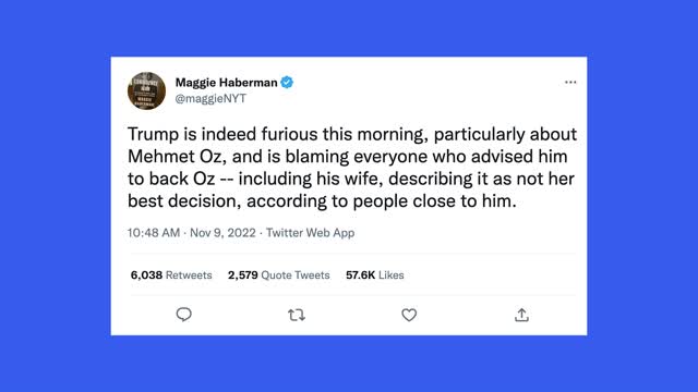 Trump’s tendency to blame everyone but himself