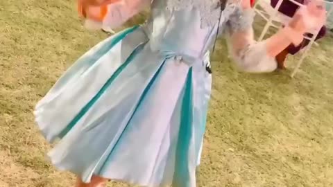 Dance performance by little girl