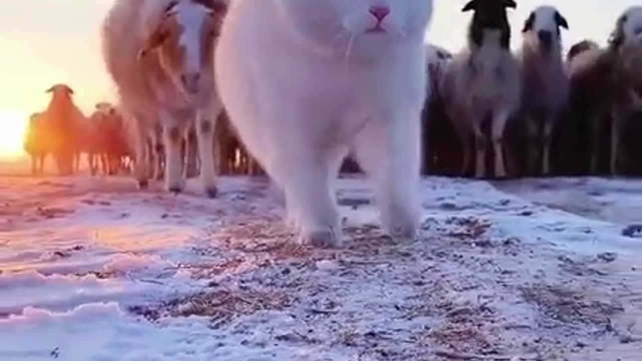 When Cat Is King . Animels Funny Video