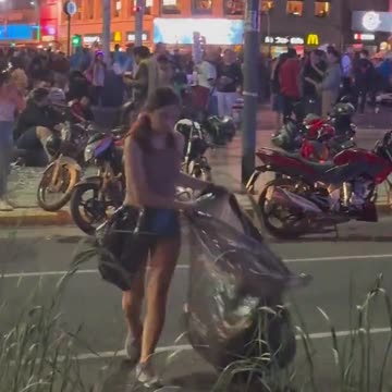 Argentina - Melei Supporters Clean Up After Celebrations