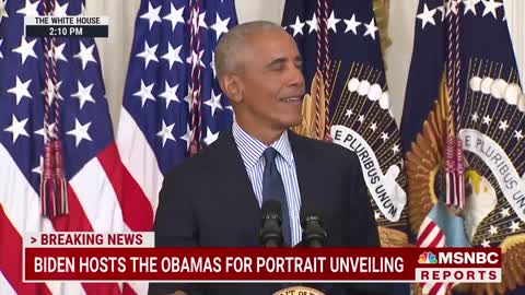 Barack Obama Thanks Biden For 'Faith In Our Democracy' At White House Portrait Unveiling