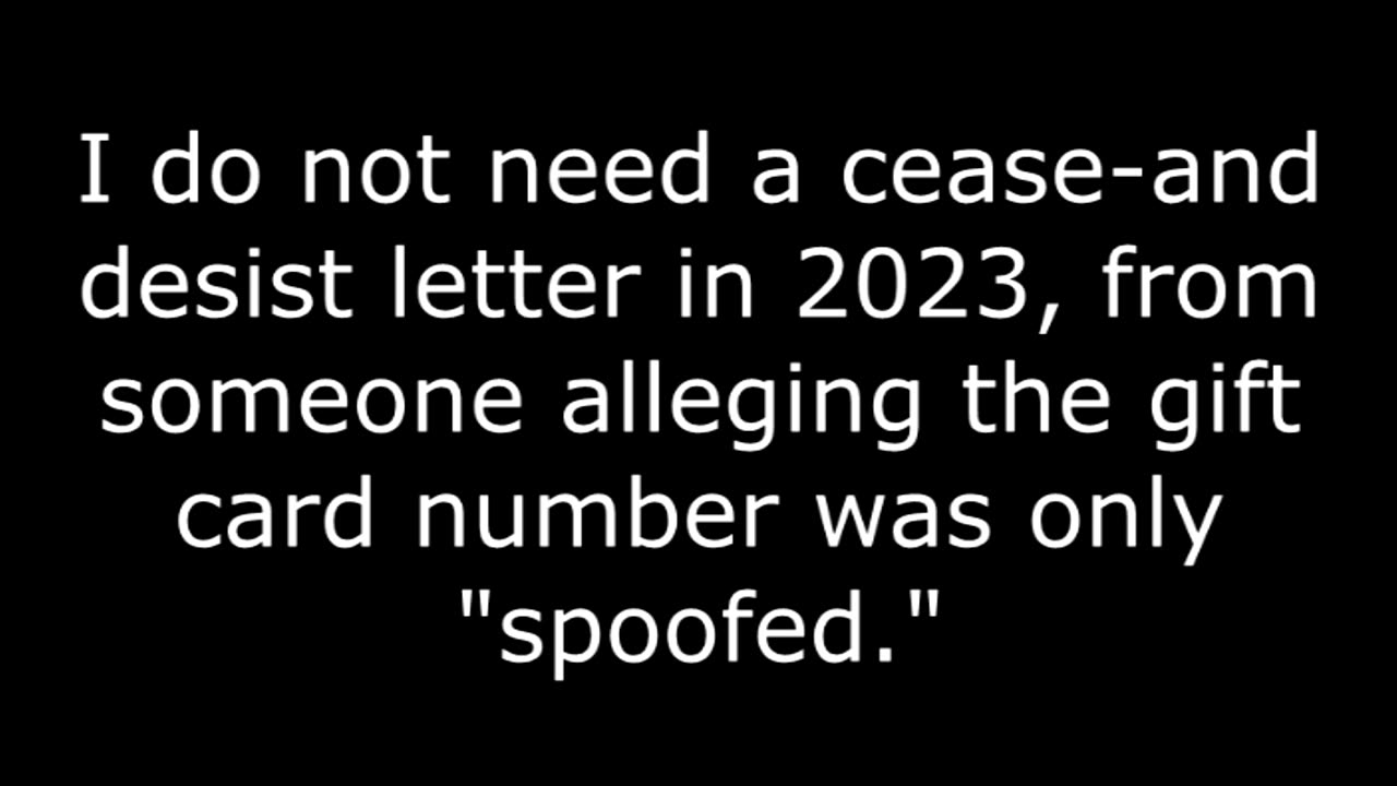 Alleged Credit Card Calls And Hangs Up: I Redial Number And Get $100 Gift Card, May 5, 2023