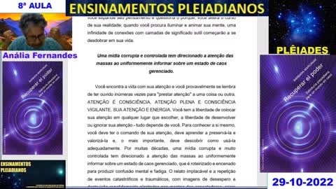 8ª Aula do Livro "Recuperar O Poder" Barbara Marciniak. 29-10-2022. (H.Q.)