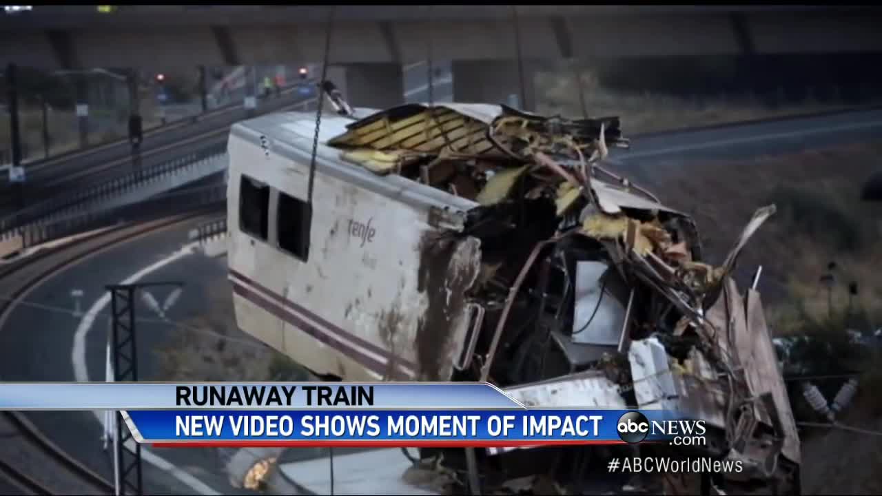 Caught on Tape: Deadly Train Crash in Spain