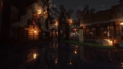 nostalgic minecraft music in a medieval village...