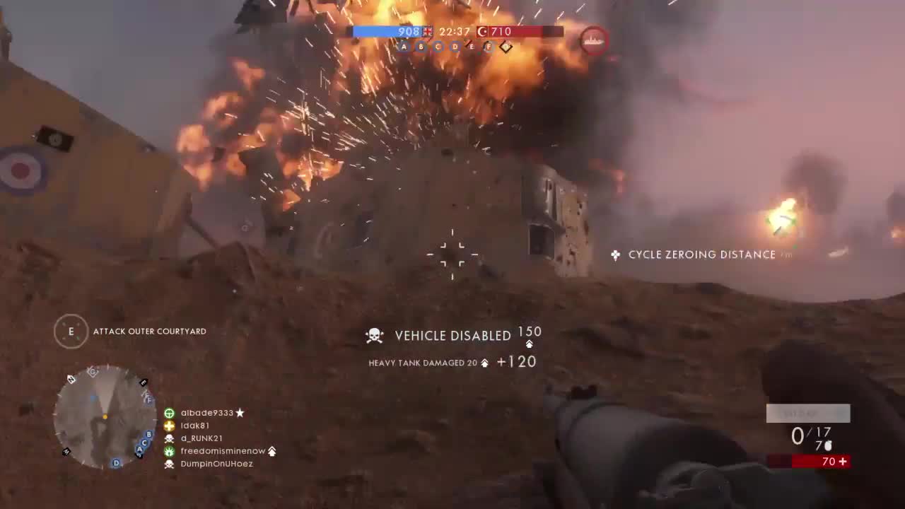 Battlefield 1 Tank Hunter