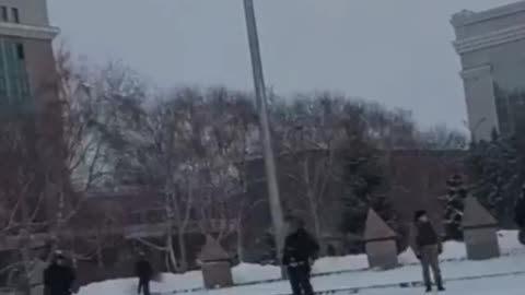 The building of the administration of the city of Ust-Kamenogorsk was blocked by the security