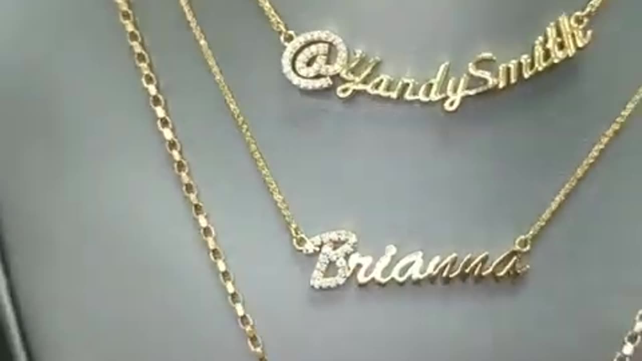 Stunning Name Pendants by TraxNYC(480P)