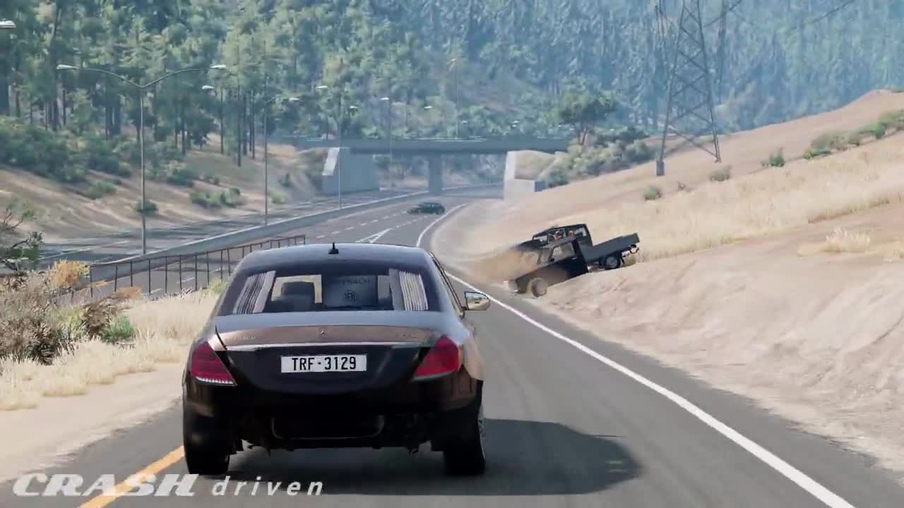 Extreme Car Crashes Compilation #230 - BeamNG Drive Crashes-16