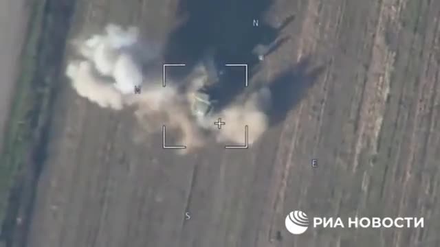 UAV kamikaze Zala Lancet strikes the BM-21 "Grad" of AFU