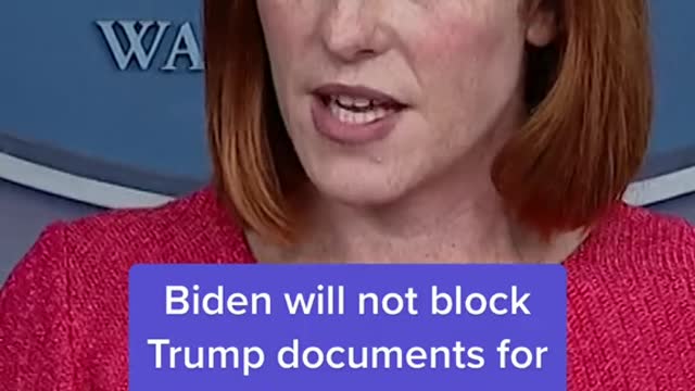 Biden will not blockTrump documents forJan. 6 investigation