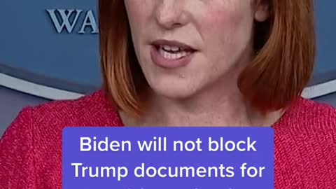 Biden will not blockTrump documents forJan. 6 investigation