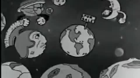 Old Cartoon - Saturn (SATAN) buys earth and removes its magnet