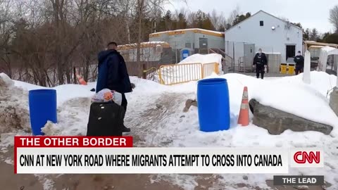 CNN follows migrants illegally entering Canada from New York road