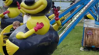 Kids ride at Perry fair