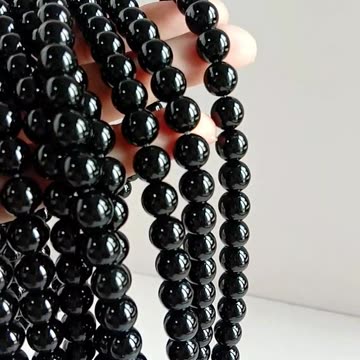 8mm Onyx smooth beads high quality Genuine Gemstone for making Jewelry Holiday Gift 20231006-01-08