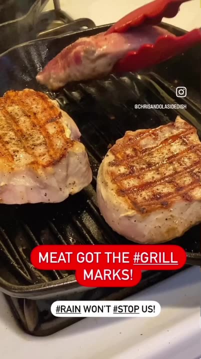 MEAT GOT THE GRILL MARKS!