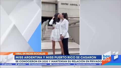 Miss Argentina y Miss Puerto Rico 2020 se casan en secreto | Noticias Telemundo
